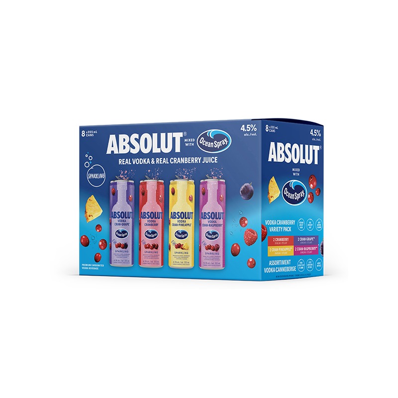 Absolut X Ocean Spray Variety Pack